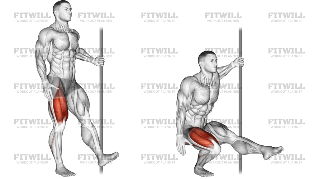 Squat Su Una Gamba Con Supporto (Pistol)