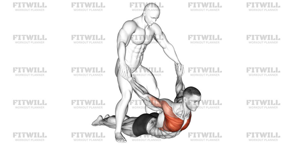 Assisted Pulling Arms In Prone Position Chest Stretch: Exercise Guide ...