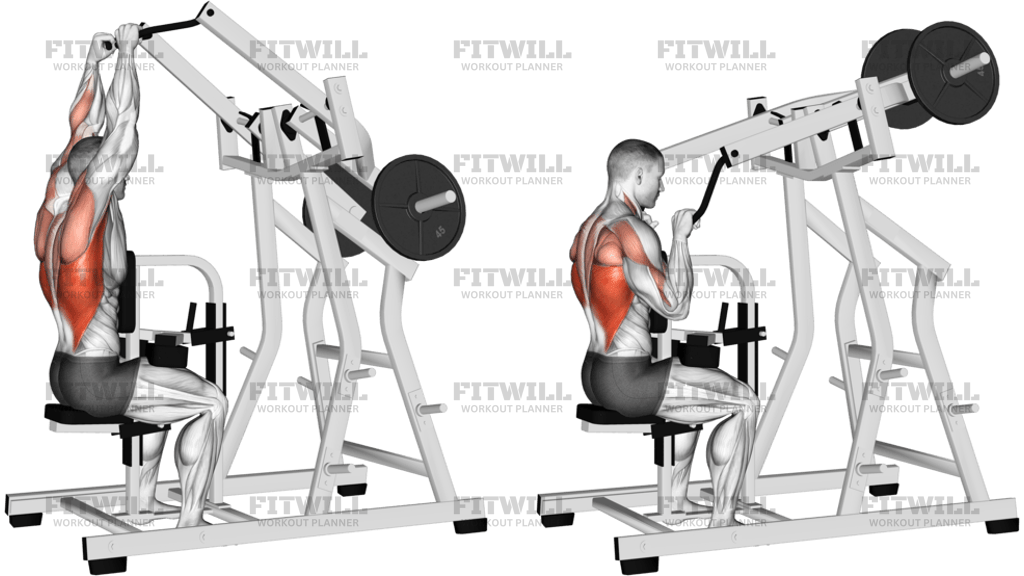 Lever Lateral Pulldown Plate Loaded