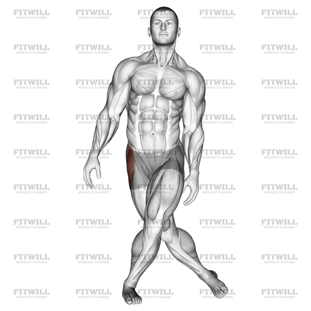 Standing leg crossover stretch hotsell