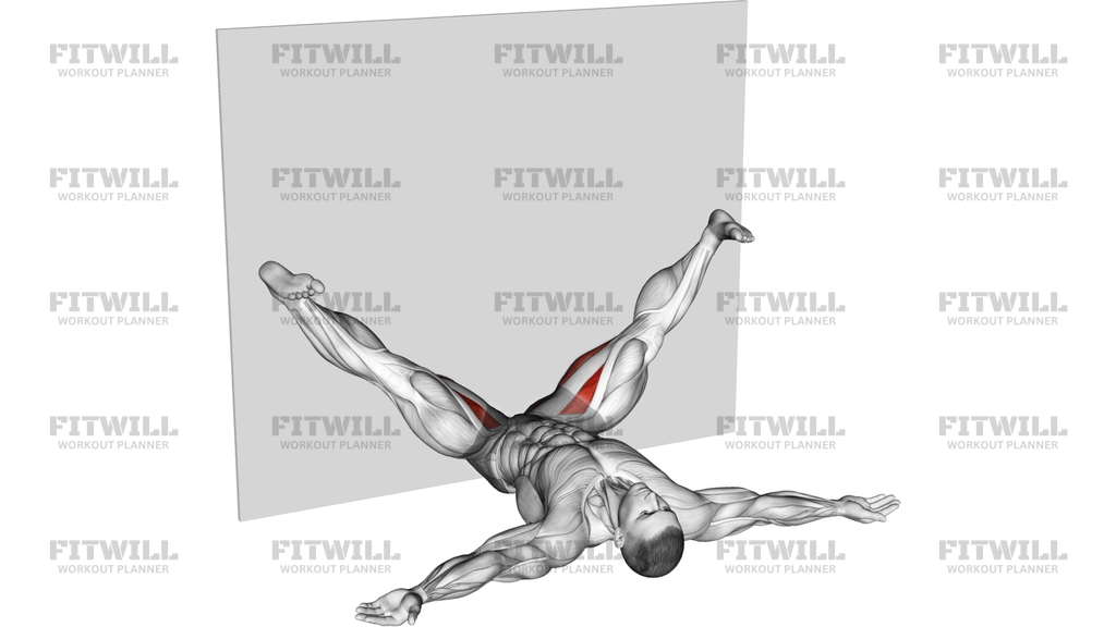 Lying Leaning Against The Wall Stretch