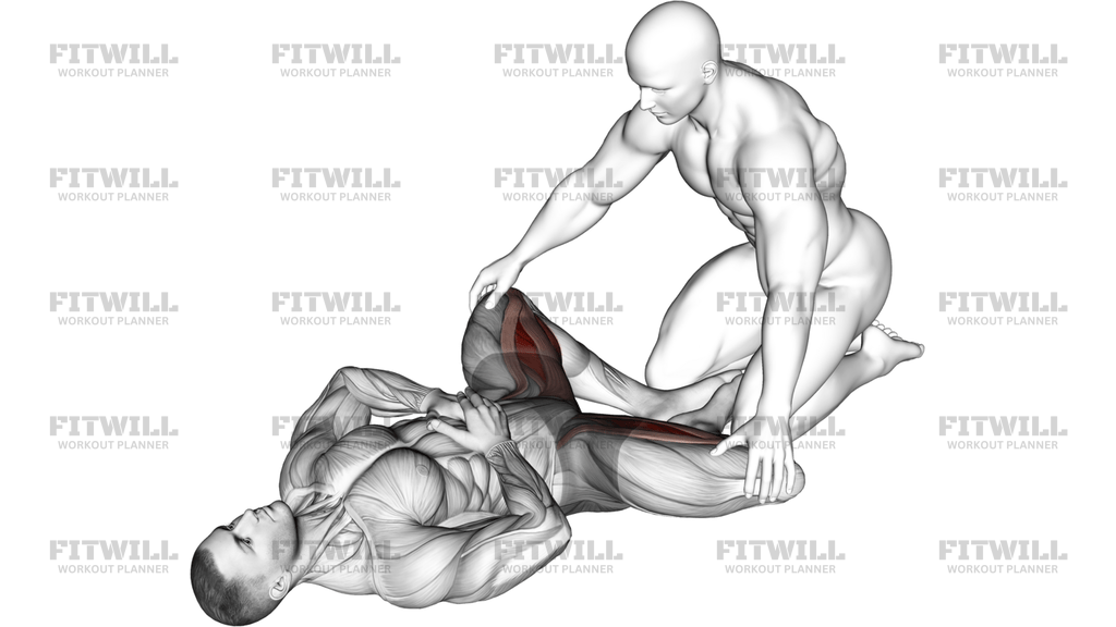Assisted Lying Adductors Stretch