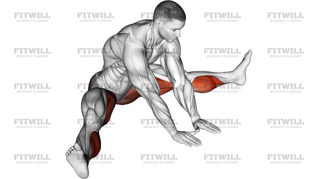 Seated Knee Flexor And Hip Adductor Stretch