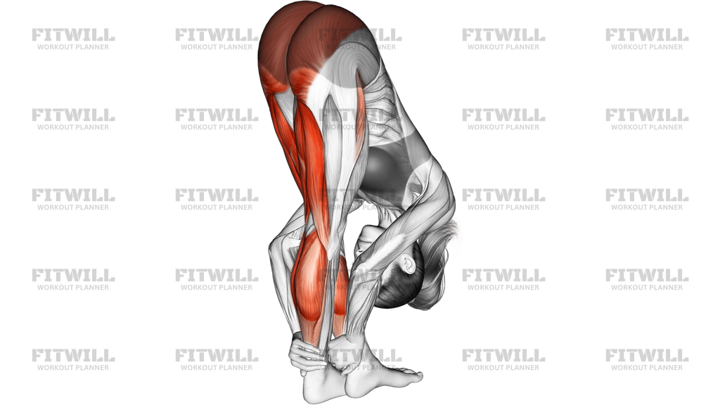 Standing Reach Down Hamstring Crossed Legs Stretch