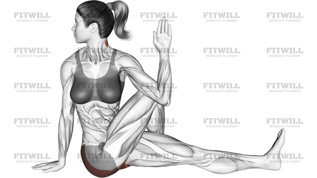Seated Knee Up Rotation Stretch