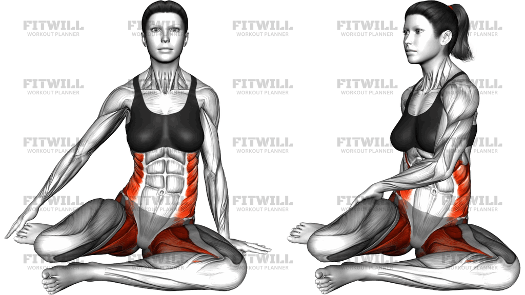 Sitting Rotational Hip Stretch
