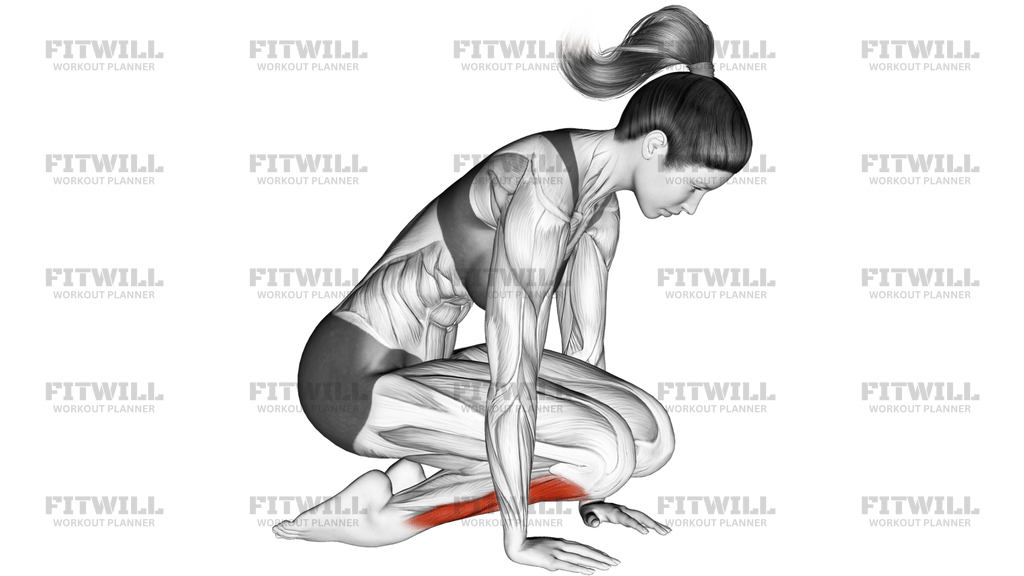 Double Kneeling Shin Stretch