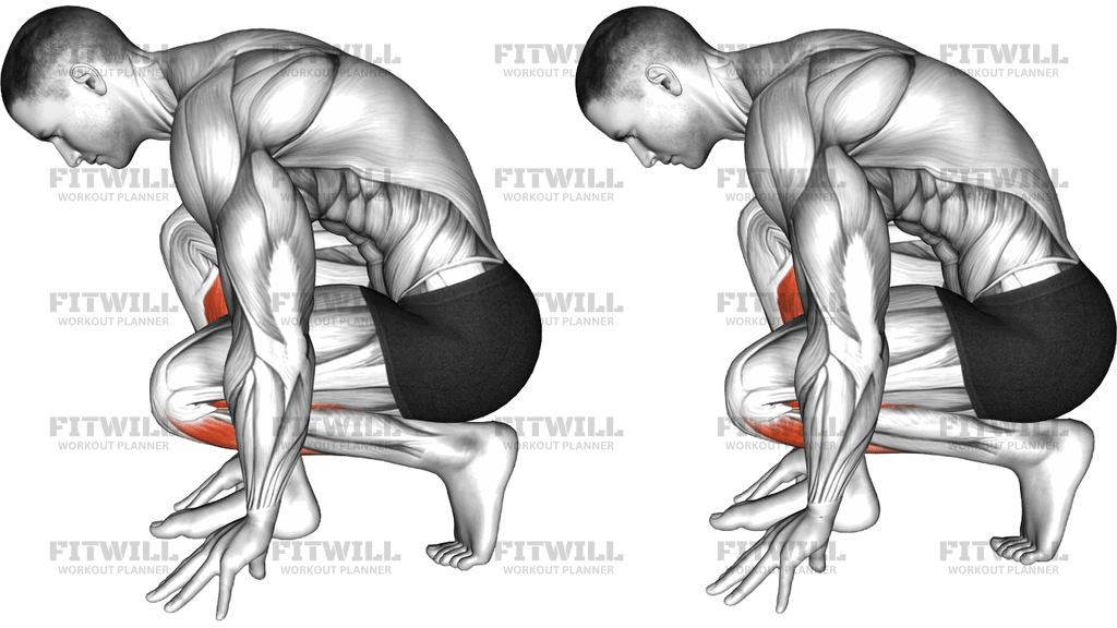 Squatting Toe Stretch