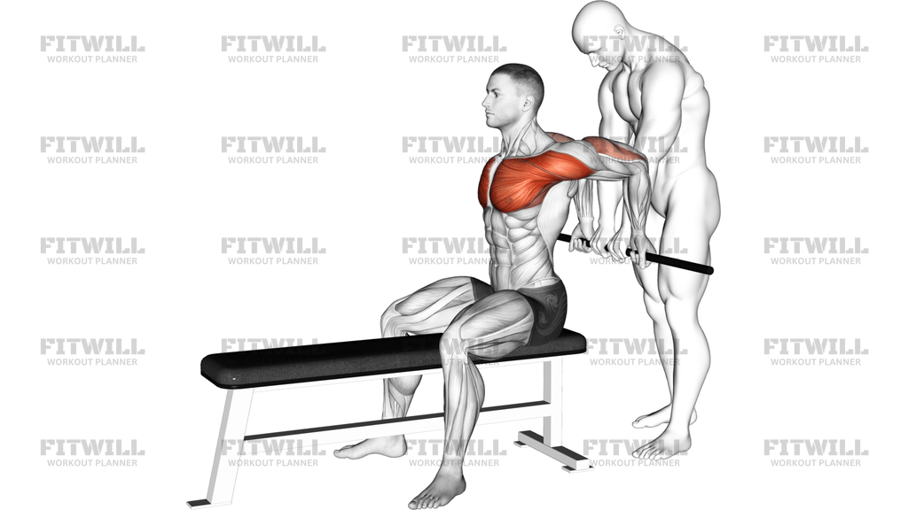 Assisted Sitting Reverse Shoulder Stretch