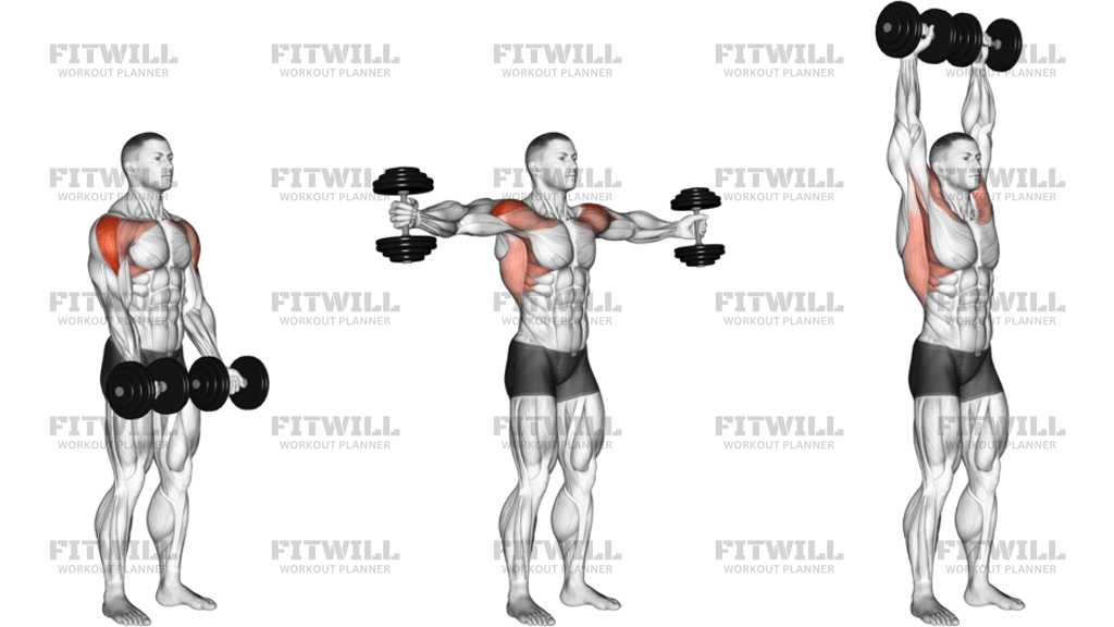 Dumbbell Standing Around World