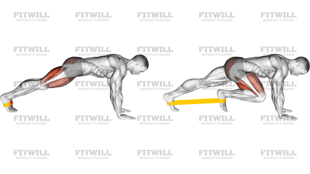 Resistance Band Plank March