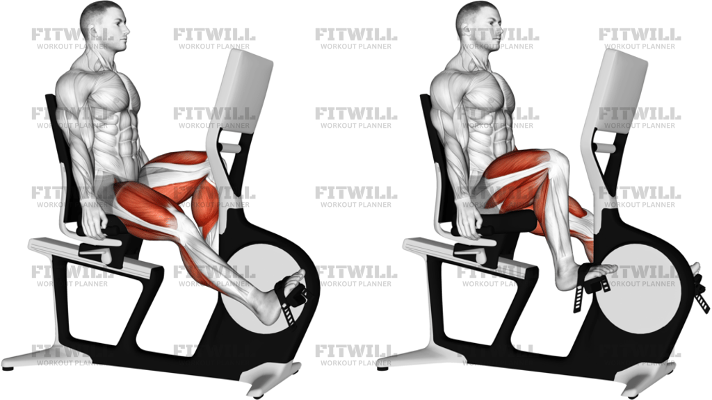 Liegendes Fahrrad-Training