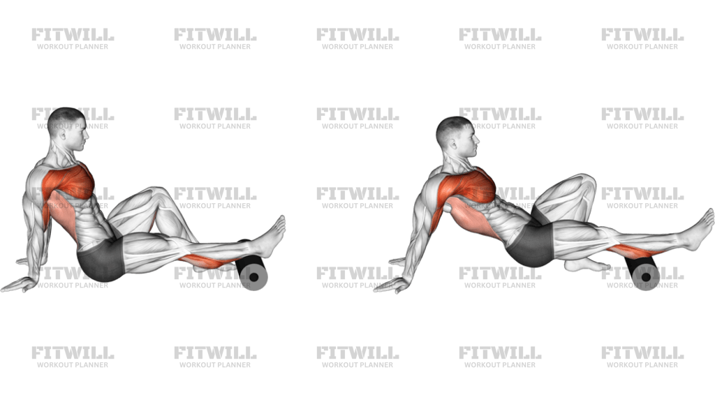 Roll Seated Single Leg Shoulder Flexor Depressor Retractor