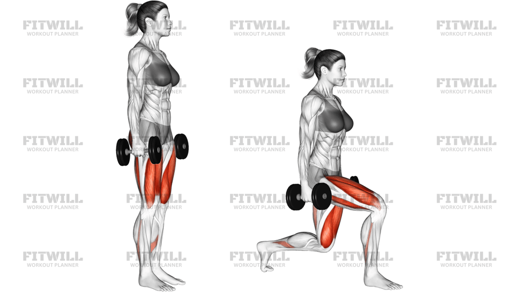 Dumbbell Rear Lunge