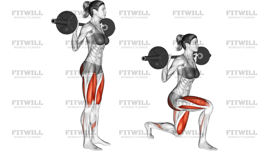 Barbell Rear Lunge
