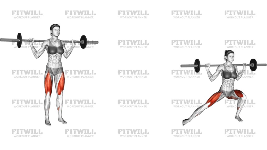 Barbell Lateral Lunge