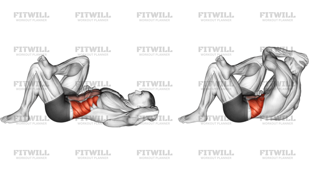 Lying Elbow To Knee
