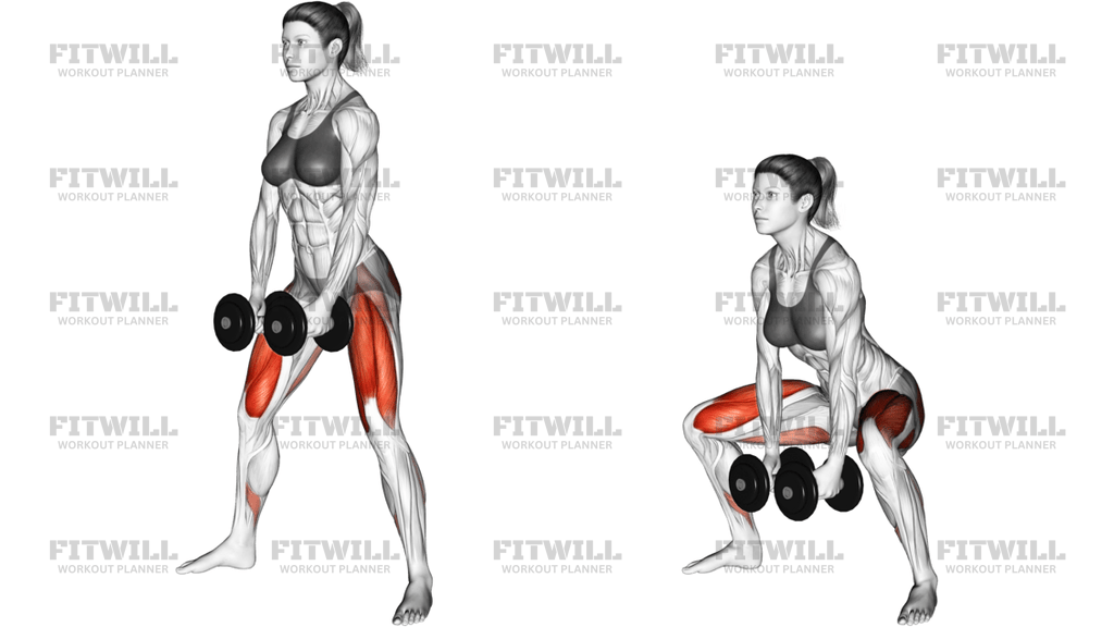 Dumbbells Sumo Squat