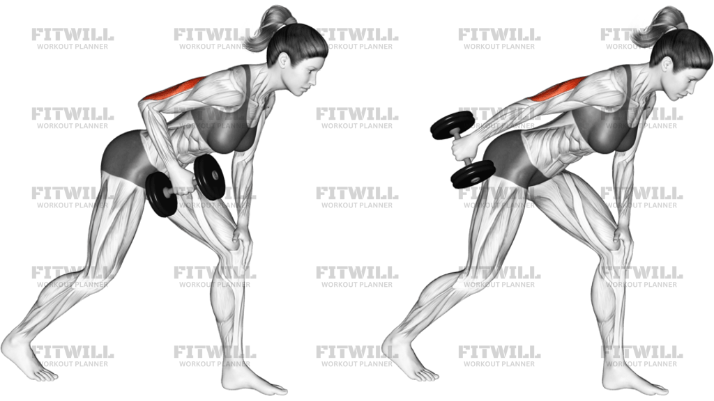 Dumbbell One-Arm Kickback