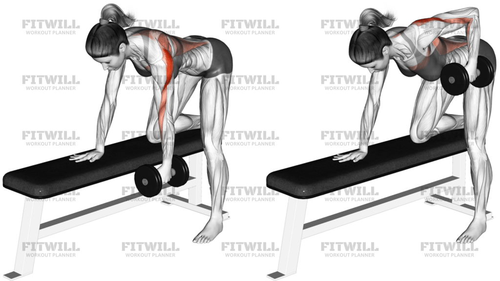 Dumbbell One-Arm Bent-Over Row