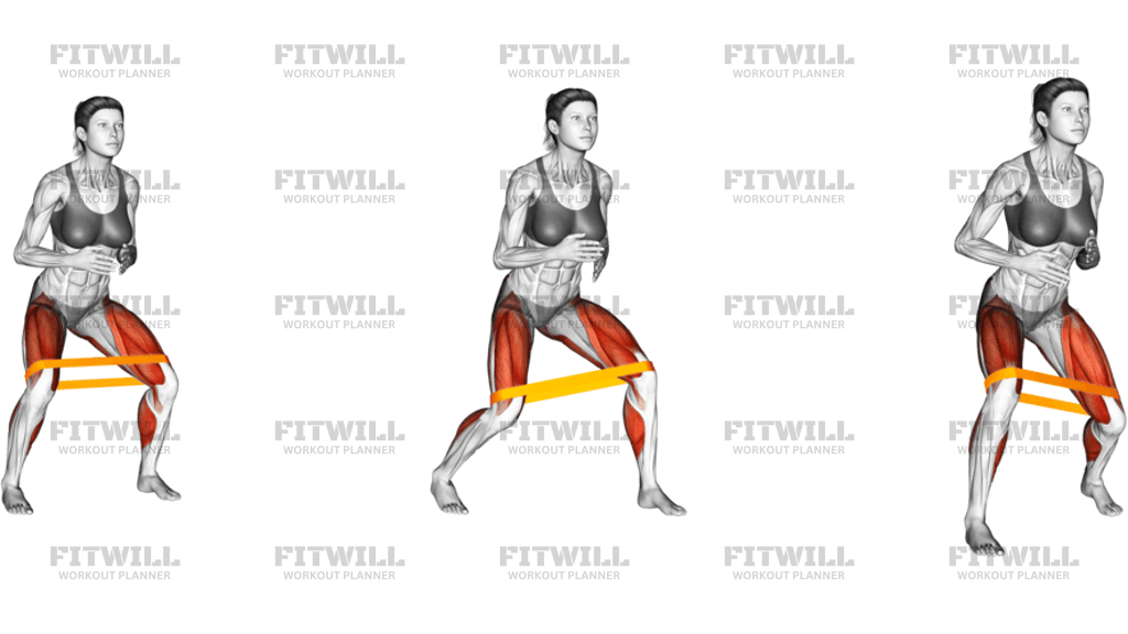 Resistance Band Duck Walk