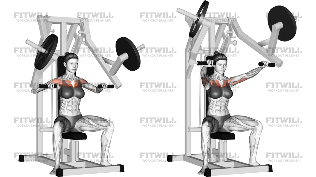 Lever Chest Press Plate Loaded