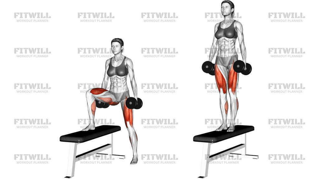 Dumbbell Lateral Step-Up