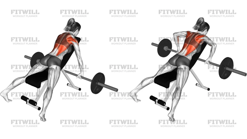 Barbell Incline Row