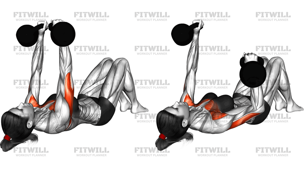 Kettlebell Alternating Press On Floor
