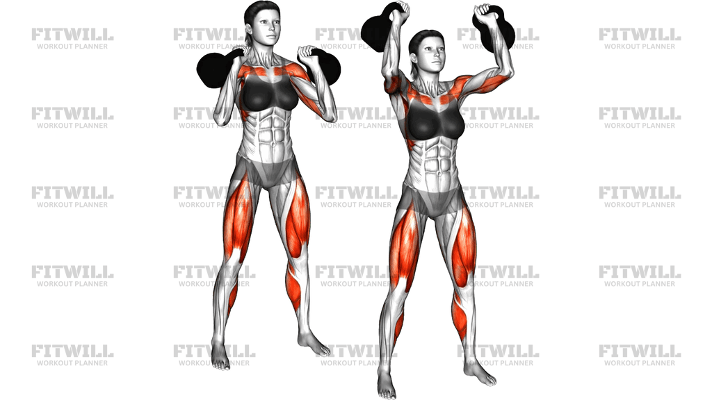 Kettlebell Double Push Press