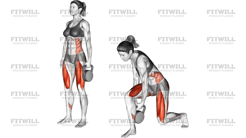 Kettlebell Lunge Pass Through