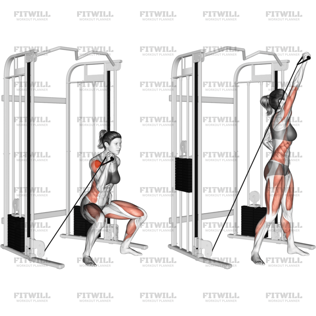Cable Twisting Overhead Press: Exercise Guide, Techniques, Benefits ...