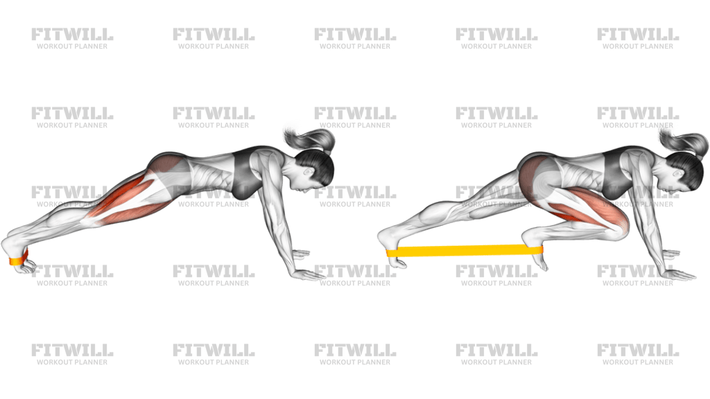 Resistance Band Plank March