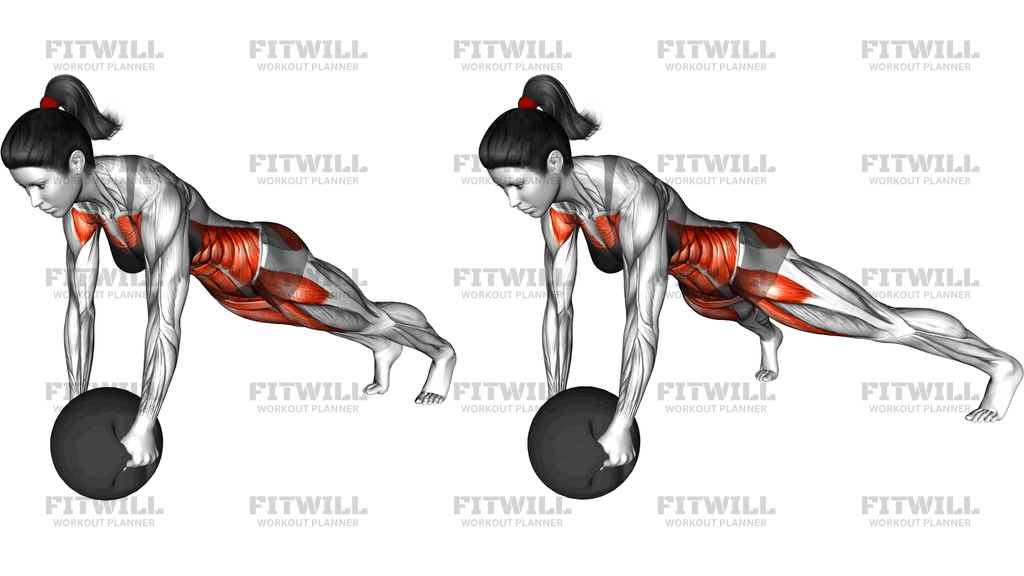 Jack Plank On Medicine Ball