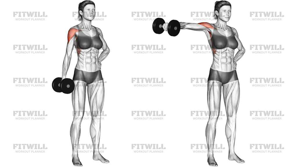 Dumbbell One-Arm Lateral Raise