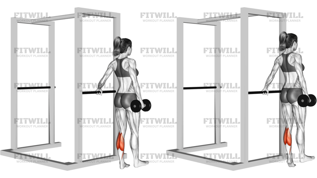 Dumbbell Single Leg Calf Raise
