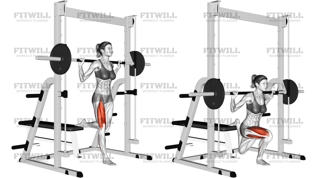 Smith Single Leg Split Squat