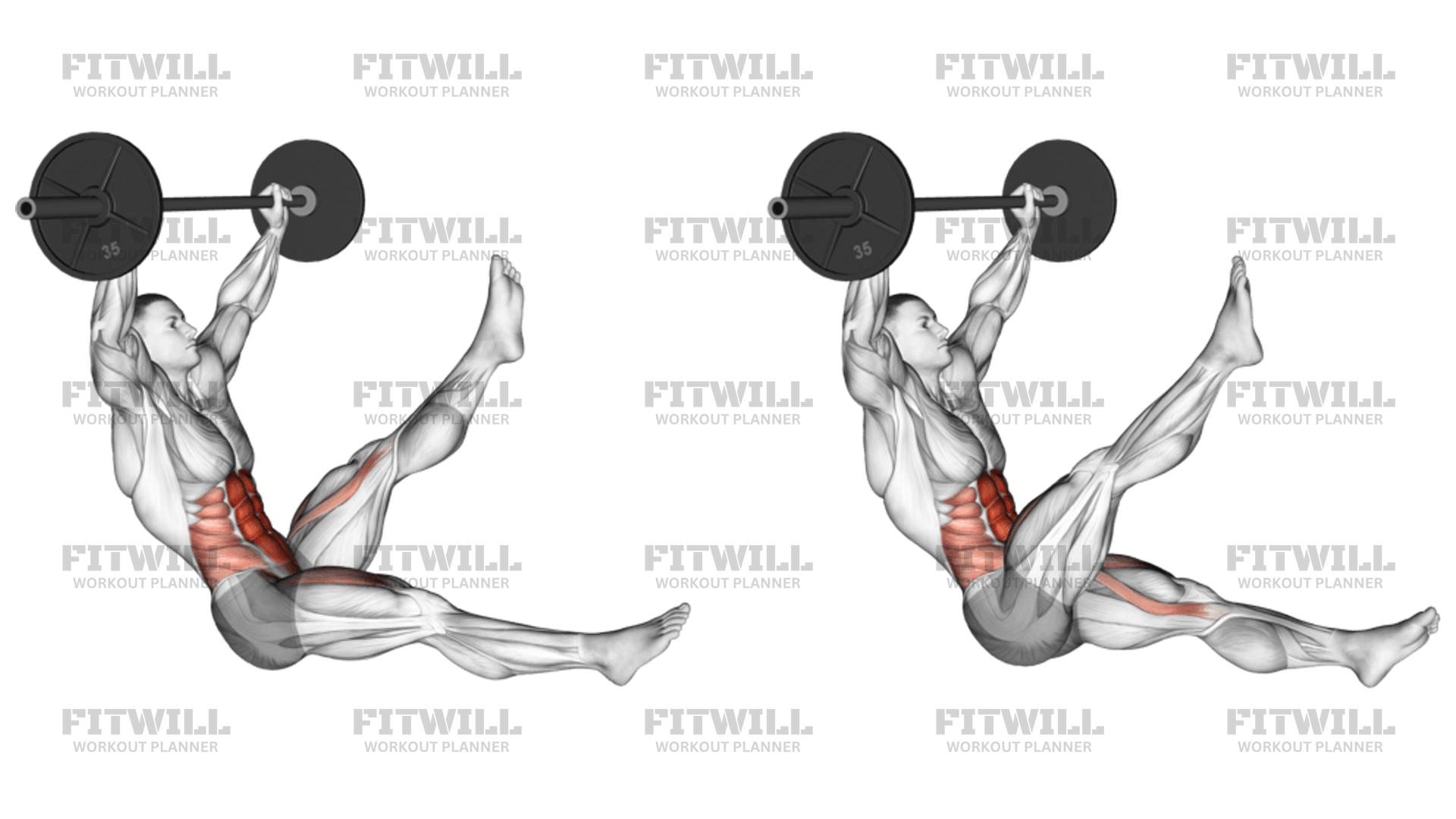 Barbell Sitted Alternate Leg Raise Exercise Guide Techniques Benefits How to Muscles Worked Tips Tricks Fitwill