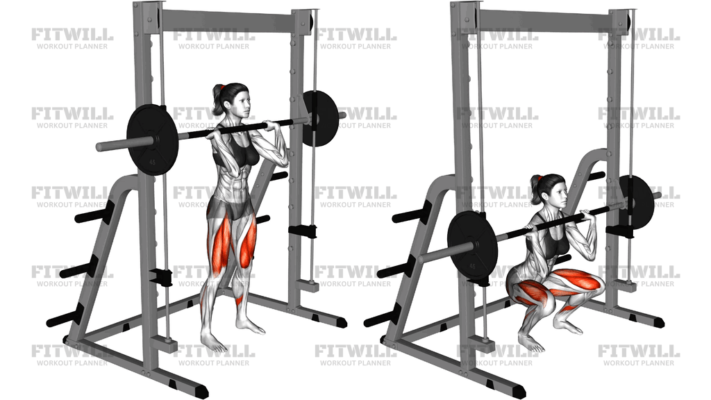 Smith Front Squat Clean-Grip