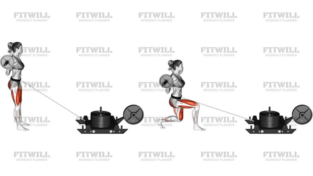 Power Sled Rear Lunge