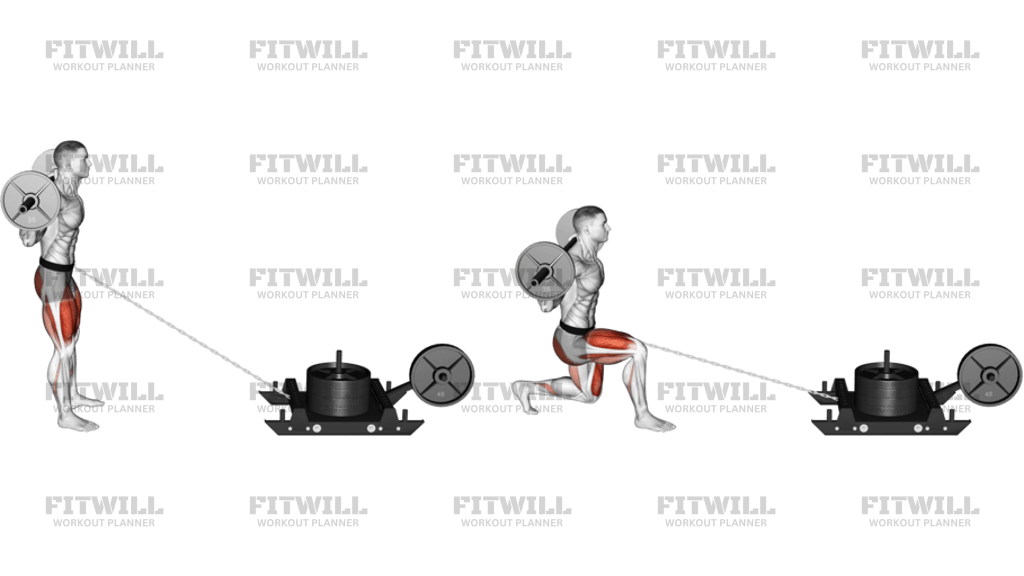 Power Sled Rear Lunge