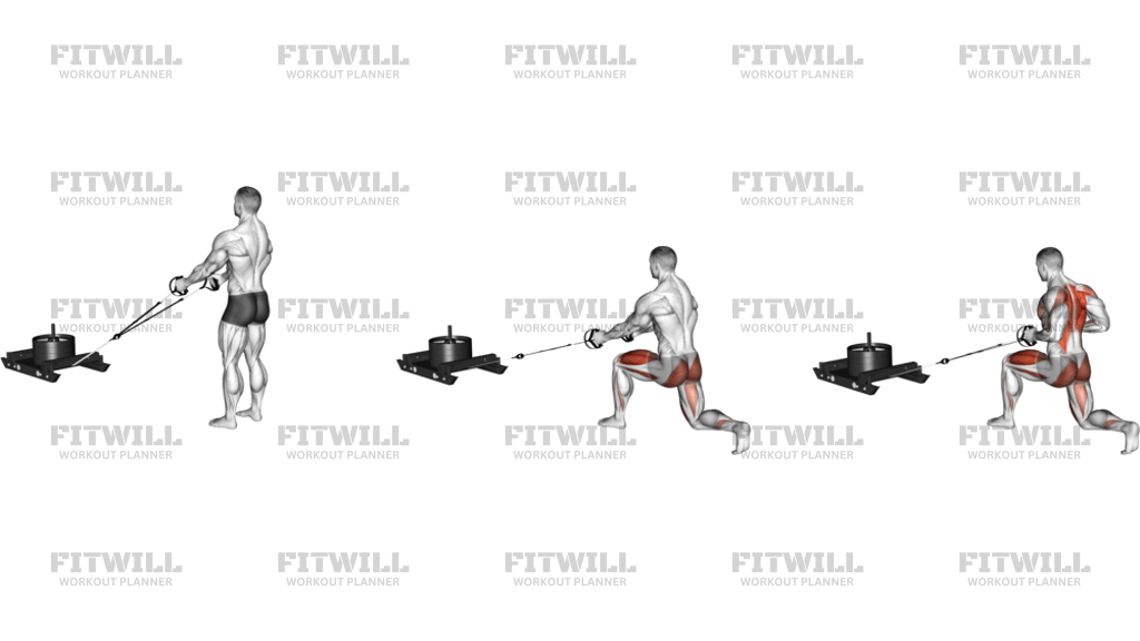 Power Sled Rear Lunge Row
