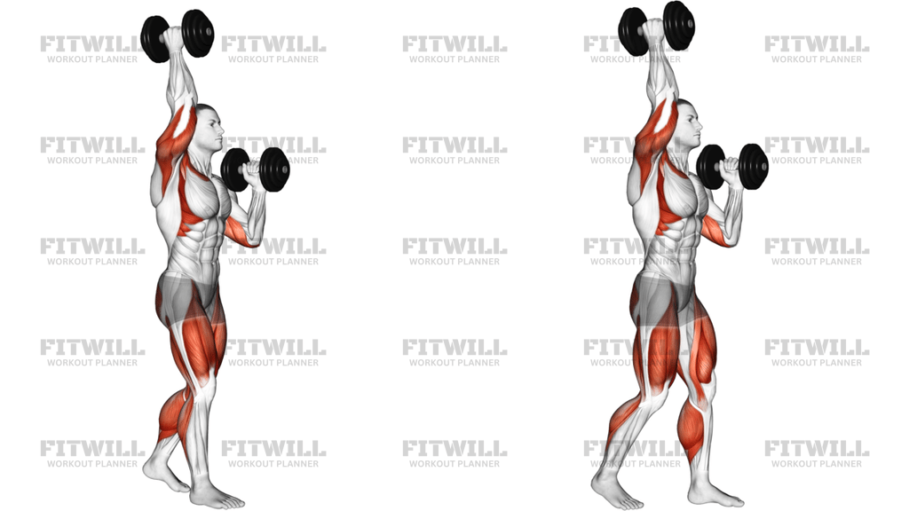 Dumbbell High Low Carry