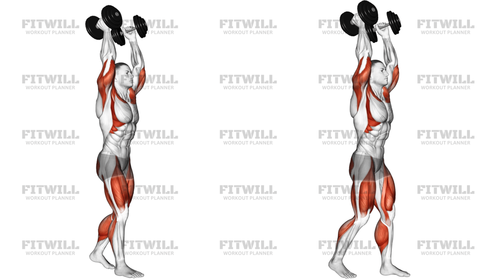 Dumbbell Overhead Carry