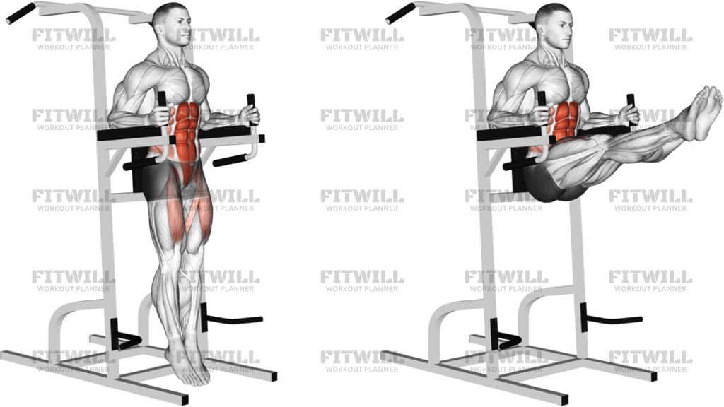 Captains Chair Straight Leg Raise