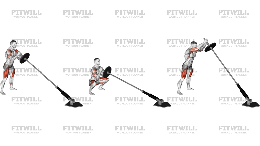 Landmine Squat And Press