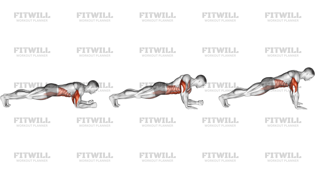 Elbow Up And Down Dynamic Plank