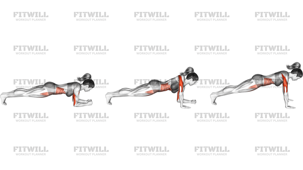 Elbow Up and Down Dynamic Plank