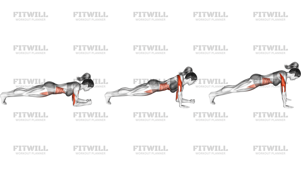 Elbow Up And Down Dynamic Plank