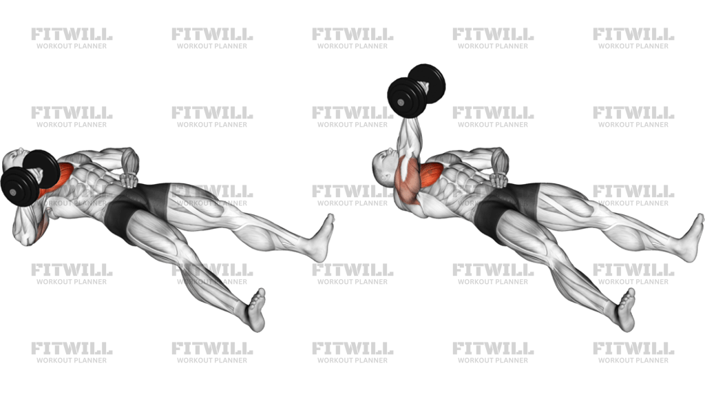 Dumbbell Alternating Floor Press